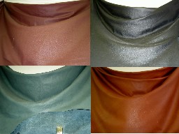 Closeout Leather Hides Black Rust Green Tan for Upholstery