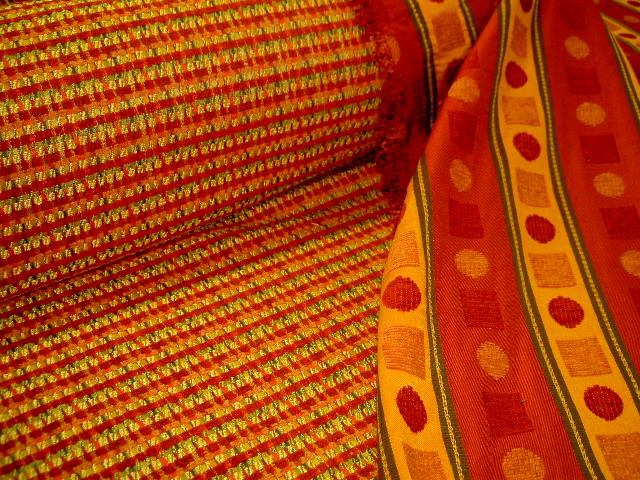 SFS Designs Patterns Bogart Color Cayenne and Cirque Color Tangelo Coordinates