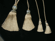 TP/Cream Tassels Drapery Chair Tie-Backs