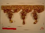 Beaded Tassel Trim Pattern CD0002-5 Color Coffee - click on to enlarge
