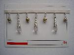 Beaded Tassel Trim Pattern Duke Color Pearl - click on to enlarge
