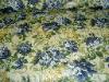 Big Kahuna Fabrics Indoor Outdoor Spun Polyester Canvas Garden Scroll Color Delft