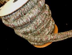 Brush Fringe in Aquamarine, Azure and Salmon