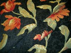 SMC Chenille Illiana Onyx Upholstery Fabric folded image