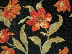 Closeup interior designing fabric Swavelle Mill Creek Chenille Illiana Onyx Upholstery Fabric