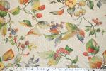 Get a sample of Closeout JF Fabrics Cotton Floral Design Semi-Sheer Designer Drapery Fabric on Sale for designing cheap