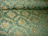 Closeout Jacquard Shield Empire Green Upholstery Fabric