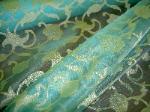Get a swatch of this Closeout Libas Silk Sheer 26174 No 2 Aqua Drapery Fabric Remnant for Cheap Design
