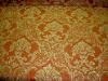Tan on Red Damask Closeout Designer Home Decorating Uphholstery and Muiltiuse Fabric 