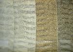 Colorways of Linen Origami Style Pleated Semisheer Drapery Fabric - click for instock and special order page