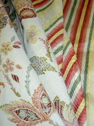 Country Cottage Stripe and Floral Coordinates Design Cheap Basics on Sale Erie Islands Fabrics