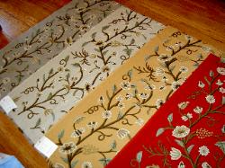 Catania Silks Pattern Kasmir Crewel Fabrics