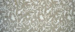 Crewel Linen Wool Embroidery Color Beige Home Decor Discount Designing Fabric