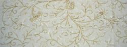 Crewel Linen Wool Embroidery Color Ivory Beige Home Decor Fabric