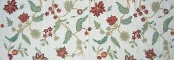 Crewel LinenWool Embroidery Color Paprika Home Decor Designer Fabric
