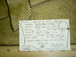 Schindlers Fabrics and Upholstery Shop Tag for this discount designer fabric