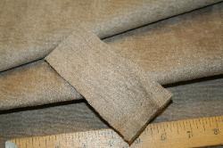 Swatch of discounted Dune Road Color Peat from Marcovaldo Fabrics Suede Collection Upholstery Fabric