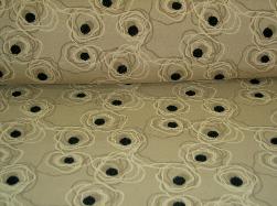 Closeup table picture Duralee Pattern Unravelled 71008 Color 106 Carmel from Suburban Home Chancery Collection, upholstery, drapery window treatment, interior decorating, cut yardage