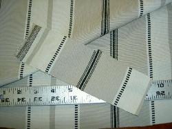 Swatch of Duralee Pattern Vice Stripe 73010 Color 562 Platinum By Yard Home Decor Fabric