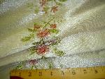 Closeup of Texture and Pattern of Emroidered Sheer fabric at Schindler's Fabrics