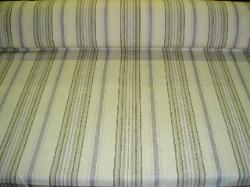 Duralee Suburban Fabrics Pattern  Majorca Stripe Color Wisteria Linen Cotton Blend Fabric 