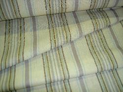 Folded fabric view of Stripe linen cotton blend drapery and multipurpose fabric at store.schindlersfabrics.com