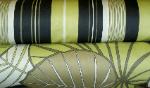 EFI High End Decorator Coordinate Patterns Fern Delight and Funstripe Color Black Home Decor Fabric, cotton, design large floral and vertical stripes, high end discounted designer multiuse fabric for upholstery drapery and other interior decorating projects
