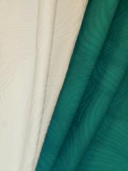 Edgar Rumba Matelass� Decorator Fabrics color Swan (white) or Peacock (turquoise), for multipurpose interior decorating