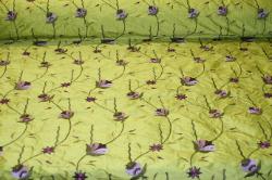 Table View of this Silk Embroidery Home Decor Discount Designer fabric at Schindler's Upholstery Shop 
