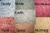 Decorate cheap with $6 a yard Erie Islands Fabrics Mohave Colors Dusty Moss Bordeaux Rust Spice Nutmeg Earth Basics