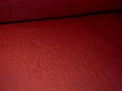 Angle View of Fabric Shop Design Cheap Fanfair Linen Weave Semi Sheer Drapery Fabric Color Aubergine