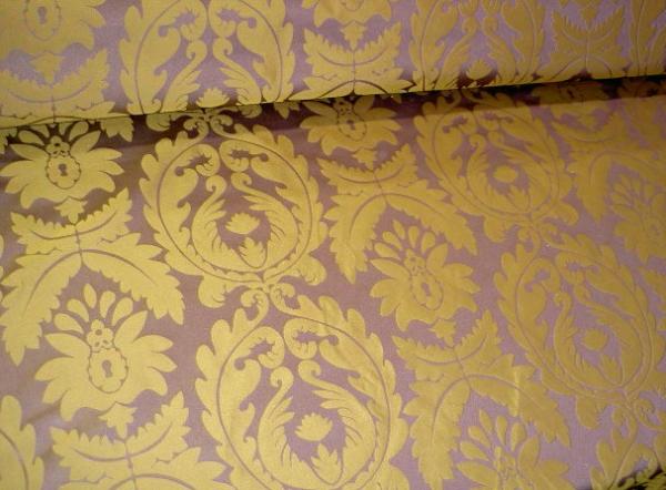 Angle view of Fabric Store Damask Design Pattern Lorella Color Concord Discount Special by the yard