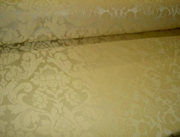 Angle view of Fabric Store Damask Design Pattern Richmond Color Belladonna Discount Special by the yard