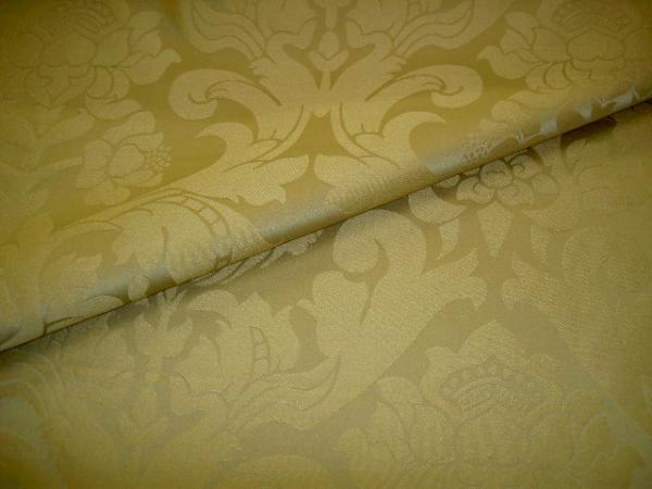 Closeup folded Fabric Store Damask Design Pattern Richmond Color Belladonna Discount Special by the yard