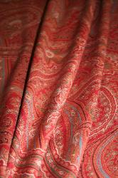 Design cheap with this Folia Ralph Lauren Design Closeout Fayette Paisley Color Currant Home Decor Fabric