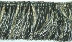 Genova 798 Black, White & Sand Decorator Brush Trim from Erie Islands Fabrics Collection