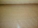 Gold Chainette on Sheer Ivory Fabric polyester drapery fabric for window treatments