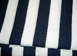 Get Swatch of Big Kahuna Indoor Outdoor Bouquet Stripe Midnight Blue Fabric Remnant