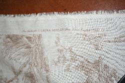 Salvage picture of Laura Ashley Pastimes Willow Linen Fabric Toile LA1286 Color 114 Portfolio Fabrics