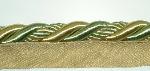 Lombardi 7100 Apple Green and Soft Gold Decorator Jumbo Cord Trim