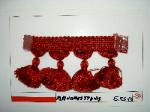 Marcovaldo Fabrics Naples Color 6413 Red Tassel Trim for Interior Design
