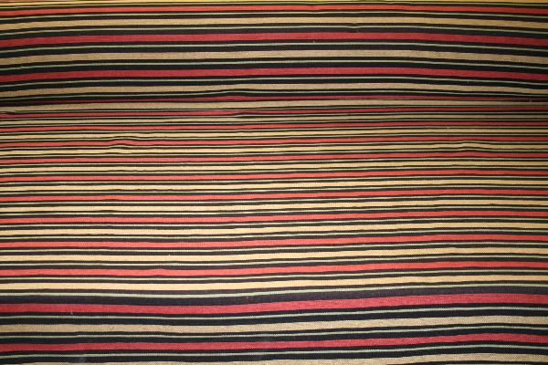Marcovaldo Fabrics Pattern Kathmandu Color Night Railroaded Stripes Upholstery Fabric - click to order
