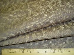 Closeup of texture and Pattern of taupe upholstery fabric at Schindlers Upholstering