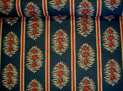 Our Fabric Warehouse Outlet Clearance Sale P Kaufmann Pattern Jasmine Floral Stripe Ink