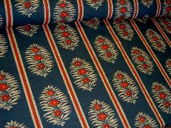 Angle view of Fabric Warehouse Outlet Clearance Sale P Kaufmann Jasmine Floral Stripe Ink