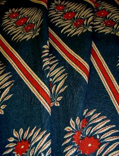 Drape of Our Fabric Warehouse Outlet Clearance Sale P Kaufmann Pattern Jasmine Floral Stripe Ink