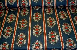 Table view of Fabric Warehouse Outlet Clearance Sale P Kaufmann Jasmine Floral Stripe Ink
