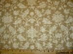 Sample Floral with Ribbed Textured Vertical Stripes Closeout Home Decor Fabric
