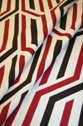 Prestigious Textiles Pattern Delta Color Ruby Interior Decorating Fabric Drape 