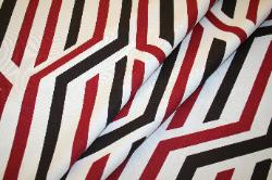 Draped Prestigious Textiles Pattern Delta Color Ruby Interior Decorating Fabric